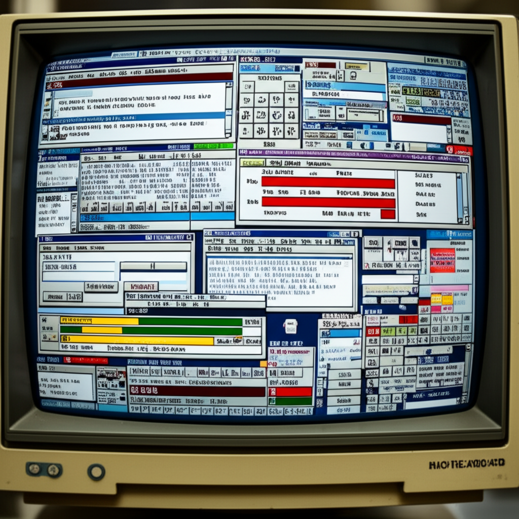 Old user interface design before changes